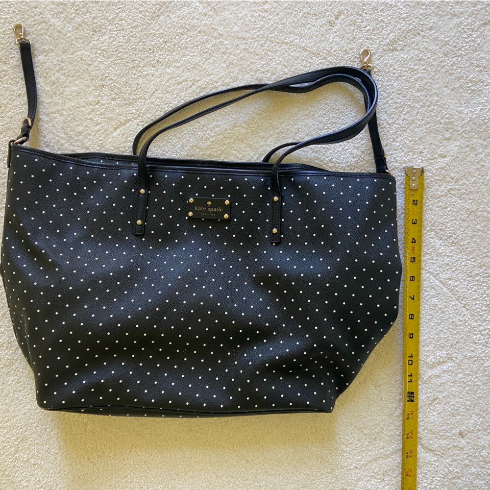 Kate Spade Black and White Dot Shoulder Bag/Diaper Bag